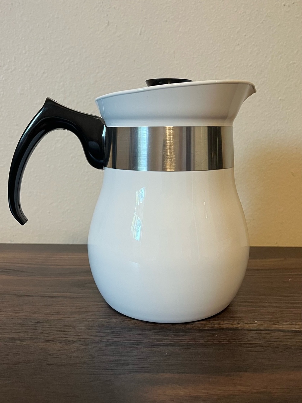 Vintage Centura by Corning 6-Cup Beverage Maker White Mid-Century